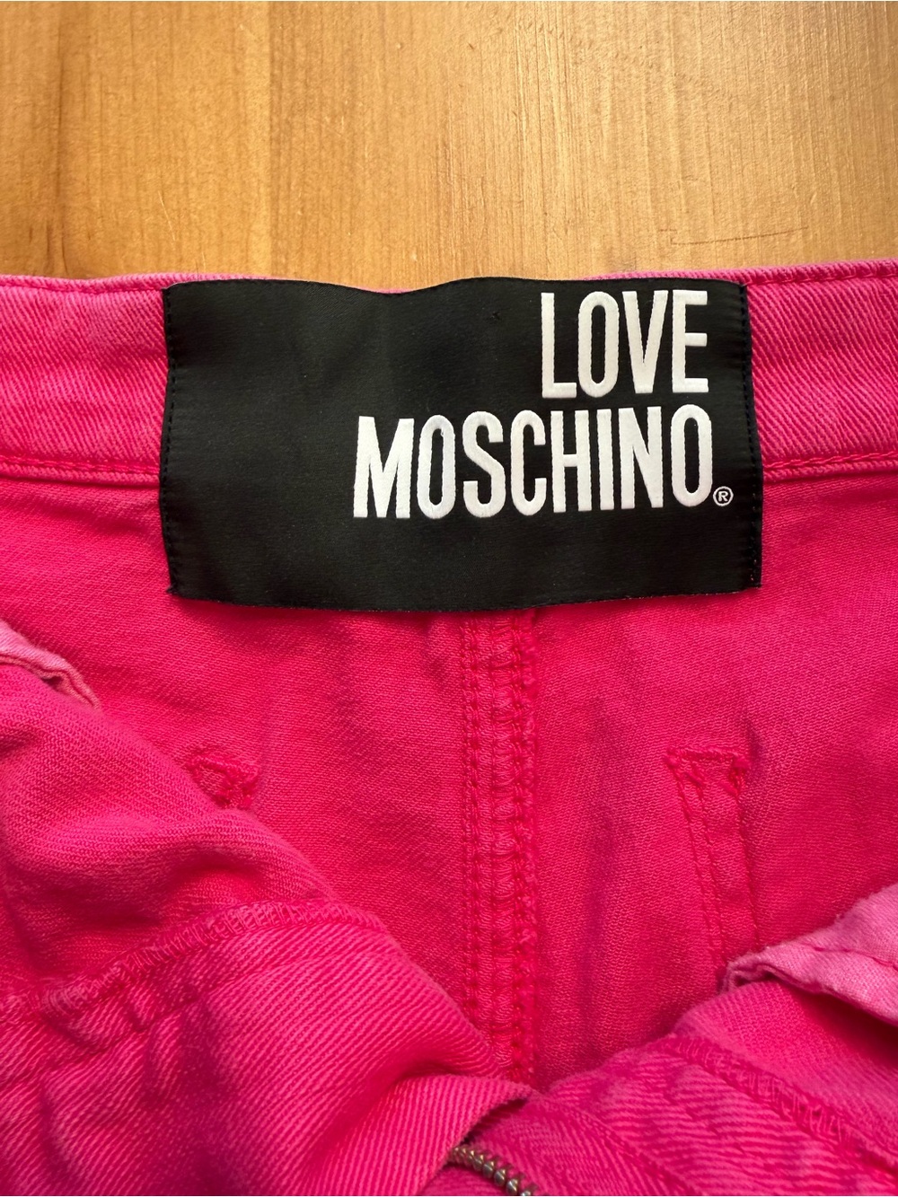 Stunning Love Moschino Hot Pink Denim Shorts - Size us 6